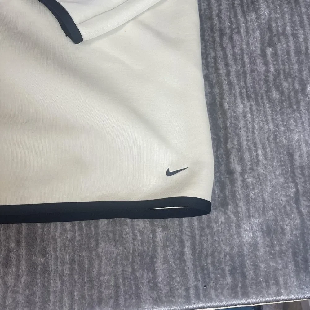 Nike Tech Fleece Hoodie Jacket Mens 2XL Beige Full Zip Windrunner Swoosh Logo